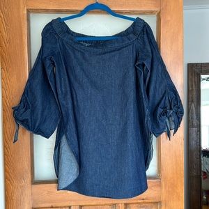Denim Tibi Poplin Tunic